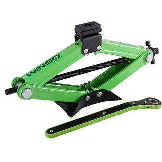 Домкрат механічний ромбоподібний до 1.5т (104мм-385мм) з гумовою накладкою з тріскачкою Winso