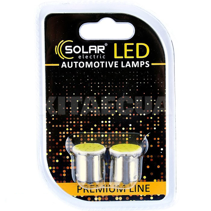 LED лампа для авто Premium Line BA15s 6500K (комплект) Solar (SL1382)