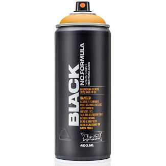 Краска декоративная нитро-комби 400мл 2060 "сок" оранжевая матовая Black MONTANA
