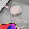 Кабель USB - Lightning 2A Lets Go Little Reunion One-Way Stretchable 1м розовый BASEUS (CALRN-24)