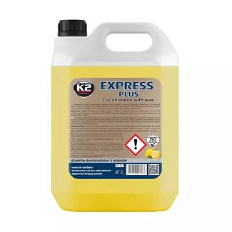 Автошампунь Express Plus 5л концентрат з воском з ароматом лимон K2