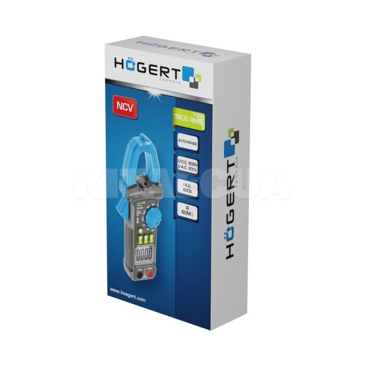 Мультиметр цифровой 0-600В с токовыми клещами HOGERT (HT1E620) - 3