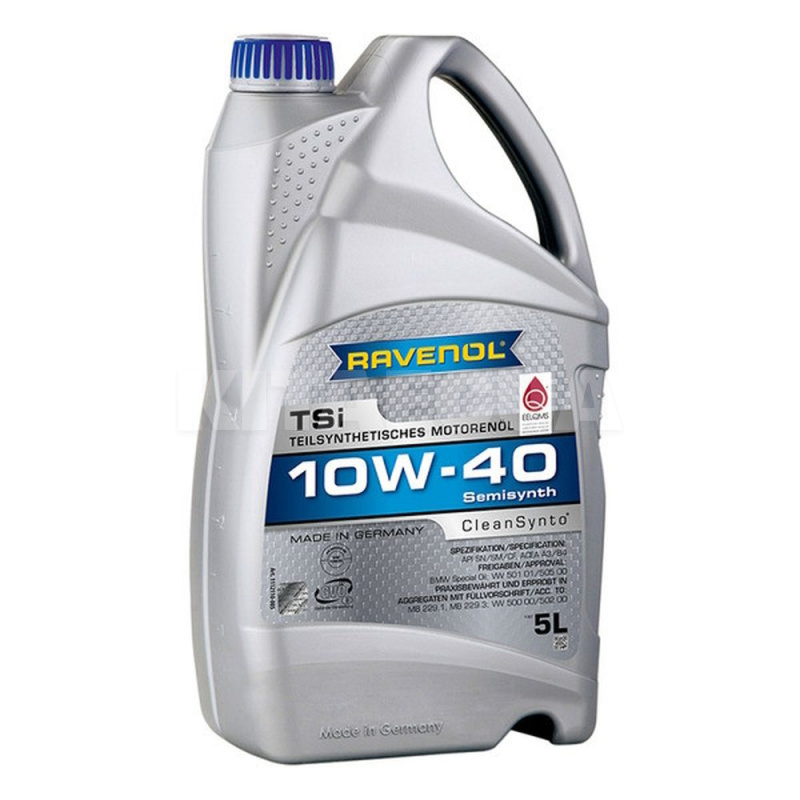 Масло моторное полусинтетическое 5л 10w-40 tsi RAVENOL (RAV TSI SAE 10W40 5L)