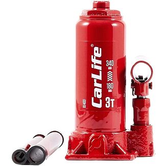 Домкрат гідравлічний пляшковий 3т (180мм-340мм) CARLIFE
