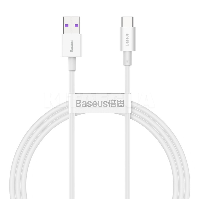 Кабель USB Type-C 100W Superior Series 1м білий BASEUS (CAYS001302)