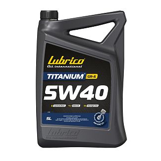 Масло моторное синтетическое 5л 5W-40 TITANIUM GR-5 LUBRICO