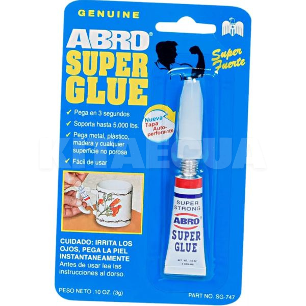 Супер-клей цианакрилатный 3г ABRO (SG-747)