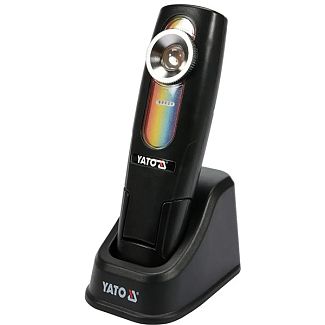 Ліхтар світлодіодний акумуляторний 5 Вт 400-200 Лм для підбору колір YATO