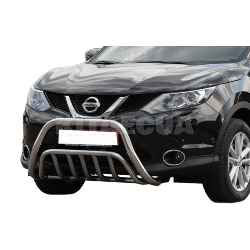 Кенгурятник WT002 Nissan Qashqai 2014-2021 нержавеющая сталь CAN (dd22633) - 4