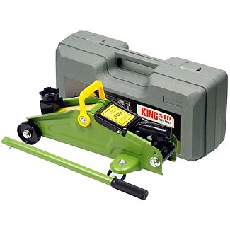 Домкрат гидралический подкатной до 2т (135мм-290мм) пластиковый кейс KST-2TВ KING STD