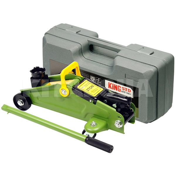 Домкрат гидралический подкатной до 2т (135мм-290мм) пластиковый кейс KST-2TВ KING STD (29759-KING STD)