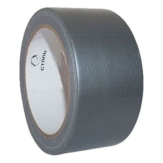 Клейкая армированная лента 25 м х 50 мм серая СТАЛЬ