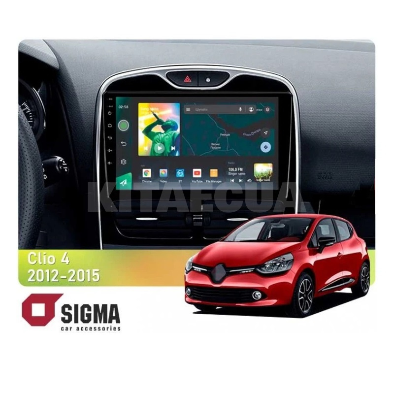 Штатна магнітола X10232 2+32 Gb 10" Renault Clio 4 BH98 2012-2015 (L1) SIGMA4car (34181)