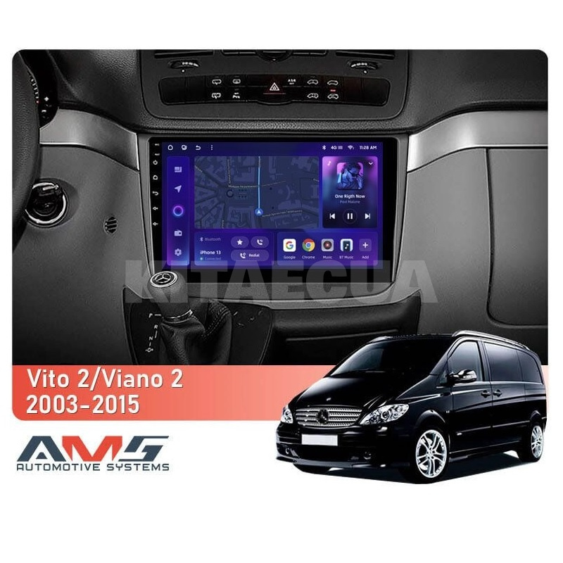 Штатна магнітола MOSS M3 4+32 ГБ 10" Mercedes-Benz Viano 2 W639 2003-2015 AMS (50838) - 2