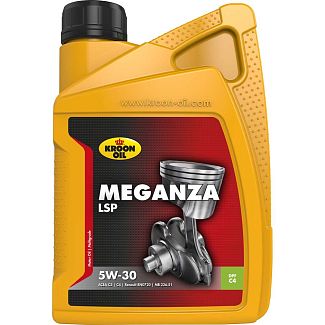 Масло моторное синтетическое 1л 5W-30 MEGANZA LSP KROON OIL