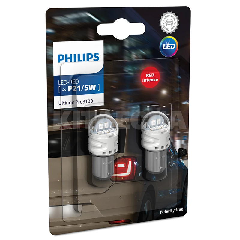 LED лампа для авто Ultinon Pro3100 BAY15d 1.75W (комплект) PHILIPS (11499RU31B2)