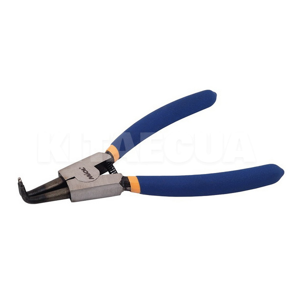 Щипцы для снятия стопорных колец изогнутые 160мм MIOL (43-020)