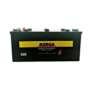 Аккумулятор автомобильный 220Ач 1150А "+" слева BERGA