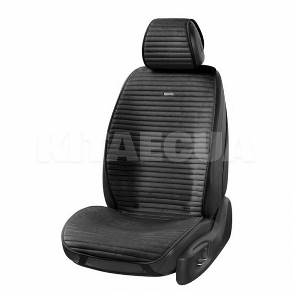 Накидка на передні сидіння чорна з підголівником 2 шт. Barcelona BELTEX (BX83150) - 2