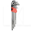 Набор ключей TORX с отверстием длинных Г-образных 9 предметов YATO (YT-0512)