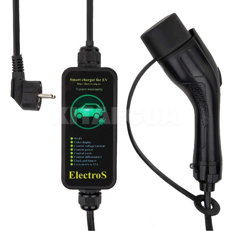 Зарядка для электромобиля 3.5 кВт 16A 1-фаза GB/T AC (китайское авто) ElectroS (3.5GBTWIFI)