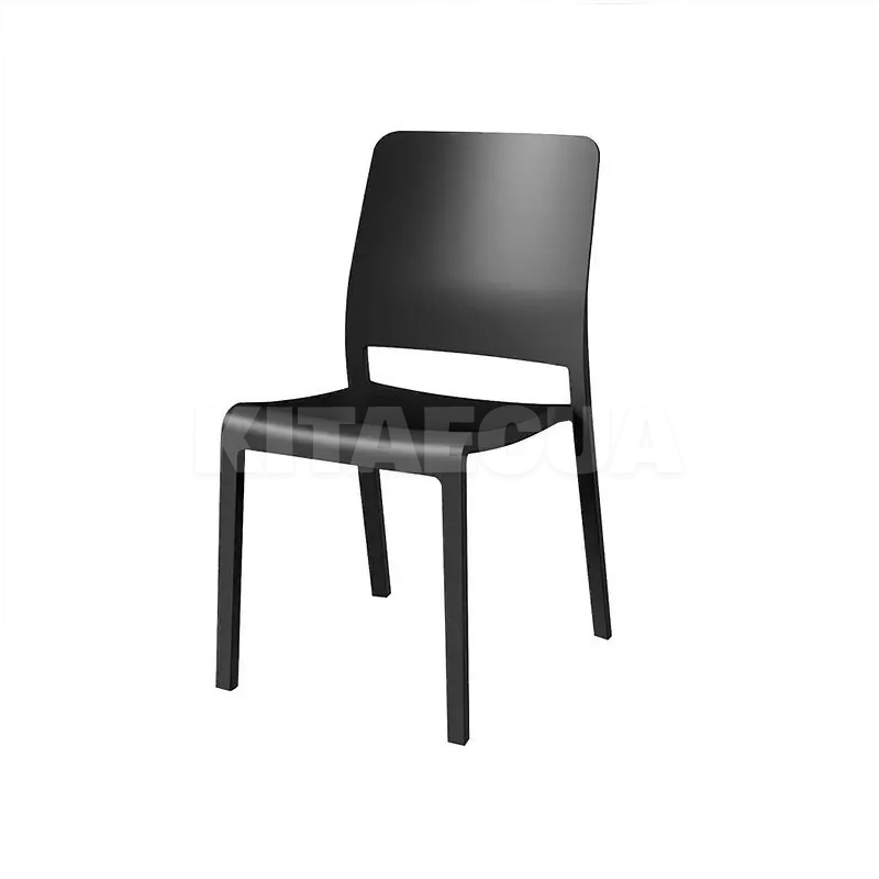 Стілець садовий пластиковий Keter Charlotte Deco Chair сірий до 110 кг Evolutif (3076540146604)