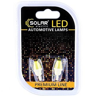 LED лампа для авто Premium Line W2.1x9.5d 12V 6500K (комплект) Solar