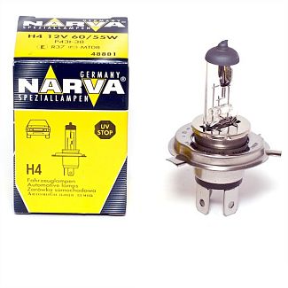 Галогенна лампа H4 60/55W 12V 3700К NARVA