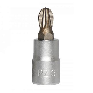 Головка торцевая с крестообразной насадкой PZ3 1/4" 32 мм FORCE