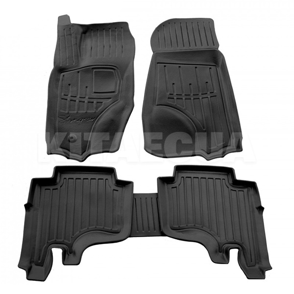 Резиновые коврики в салон JEEP Grand Cherokee WK (2005-2010) Eyelet клипсы Stingray (5046085)