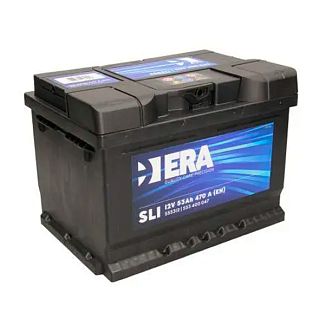 Акумулятор автомобільний 53Ач 470А "+" праворуч ERA