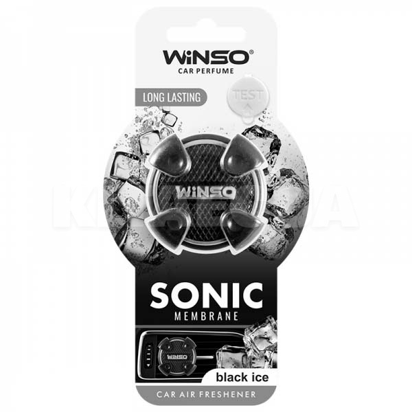 Ароматизатор "чёрный лёд" Sonic Black Ice Winso (531120)