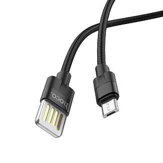 Кабель USB - microUSB 2.4A U55 1.2м черный HOCO