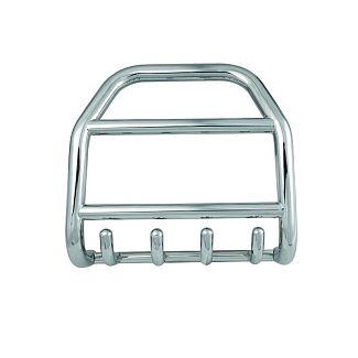 Кенгурятник QT007 Mitsubishi Pajero Wagon III нержавеющая сталь CAN