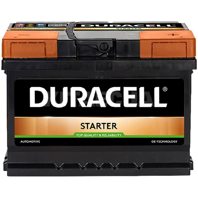 Автомобільний акумулятор Starter 60Ач 480А "+" справа DURACELL (DS60)