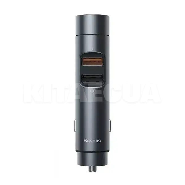 ФМ модулятор Energy Column PPS (сірий) з дисплеєм та Bluetooth BASEUS (CCNLZ-DOS)