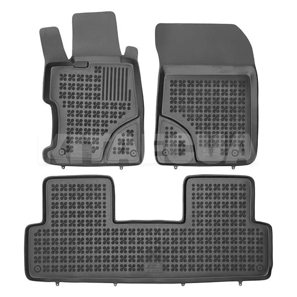 Резиновые коврики в салон Honda Civic IX Sedan (2012-2015) (3шт) 200915 REZAW-PLAST (27391)