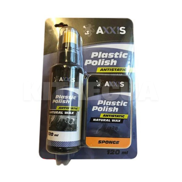 Полироль-очиститель для пластика с губкой 120мл Plastic Polish AXXIS (VSB-088) - 3