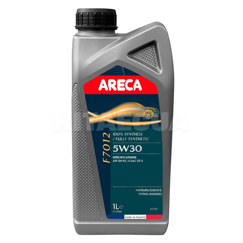 Масло моторное синтетическое 1л 5W-30 F7012 ARECA (051573)