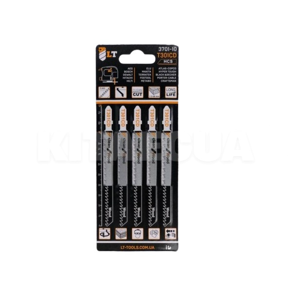 Полотно для електролобзика (5 шт.) Т301 CD 3 LEVTOOLS (3701-10)