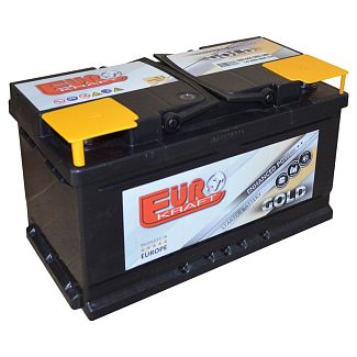 Аккумулятор автомобильный 80ч 800А "+" справа EUROKRAFT
