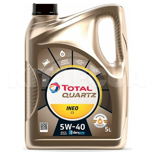 Масло моторное синтетическое 5л 5W-40 Quartz Ineo C3 TOTAL (213103)
