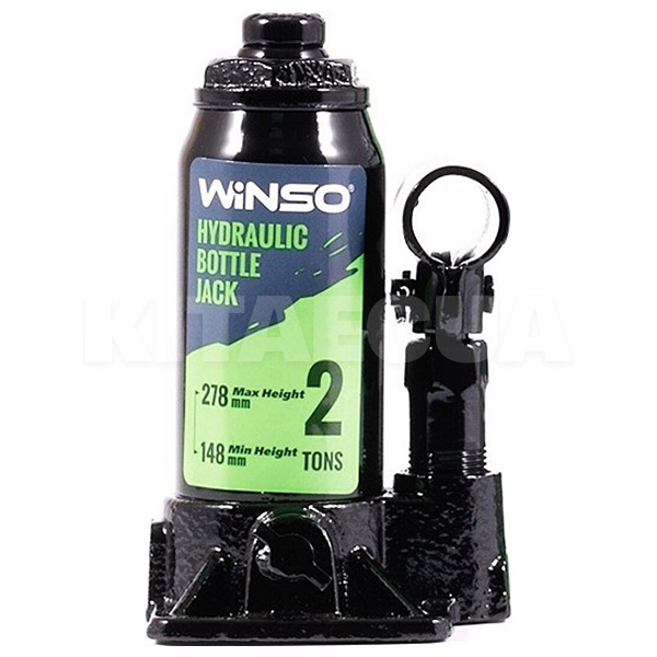 Домкрат гідравлічний пляшковий до 2т (148мм-278мм) пластиковий кейс Winso (170210)