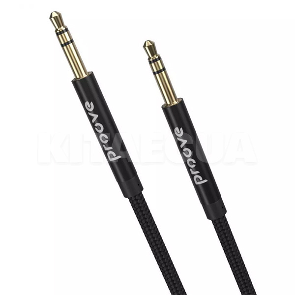 Кабель mini Jack 3.5 mm - mini Jack 3.5 mm 1м черный PROOVE (349240001)