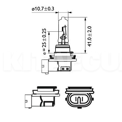 Галогенная лампа H9 65W 12V Vision PHILIPS (PS 12361 C1) - 5