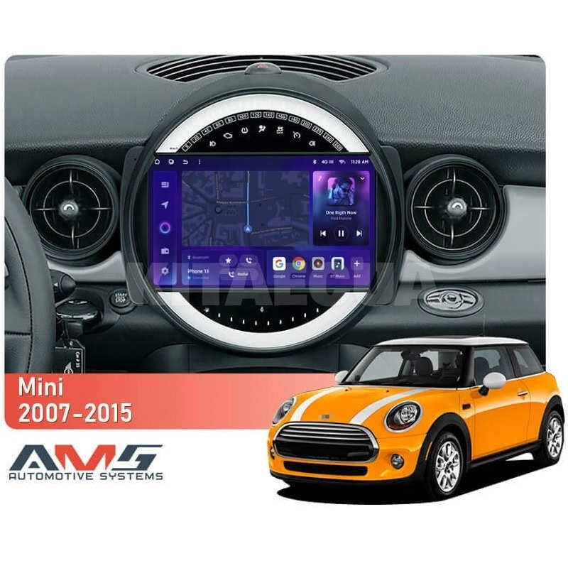 Штатна магнітола MOSS M3 4+32 ГБ 9" BMW Mini 2007-2015 (F1) AMS (49802) - 2