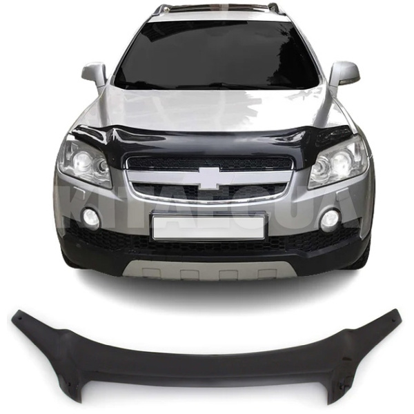 Дефлектор капота (мухобойка) на Chevrolet Captiva (2006-2012) EGR (T214490) - 2