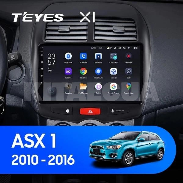Штатна магнітола X1 2+32Gb 10" Mitsubishi ASX 1 2010-2016 (B) Teyes (26837)