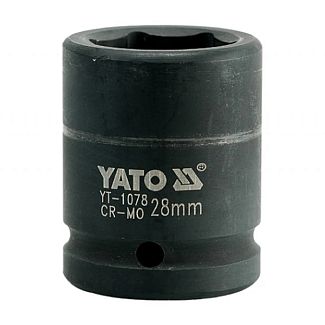 Головка торцева ударна 6-гранна 28 мм 3/4" 53 мм YATO