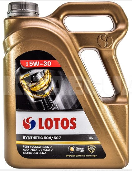 Масло моторное синтетическое 4л 5W-30 SYNTHETIC 504/507 LOTOS (WF-K404E10-0H0)